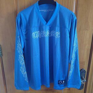 Chrome Hearts Stadium Mesh Warm Up Jersey Baby Blue
